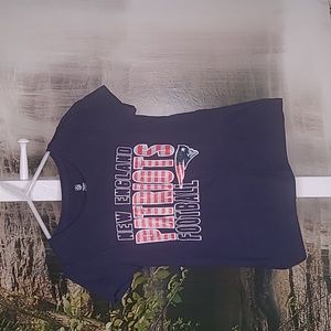 NFL Apparel Kids 5T Sparkly Bling glitter New England Patriots Football Tshirt